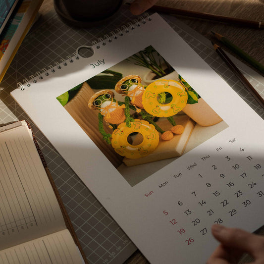 2026 Frog Wall Calendar – A4 Photo Calendar
