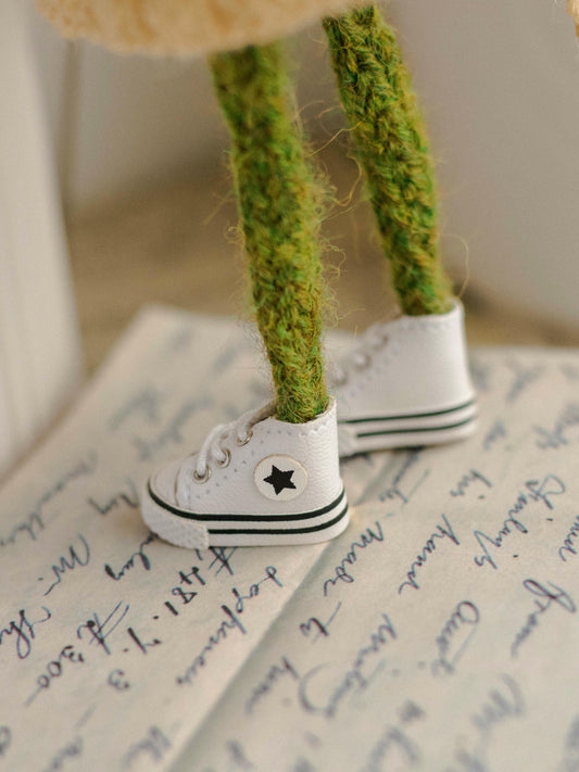 White Sneakers with a Star