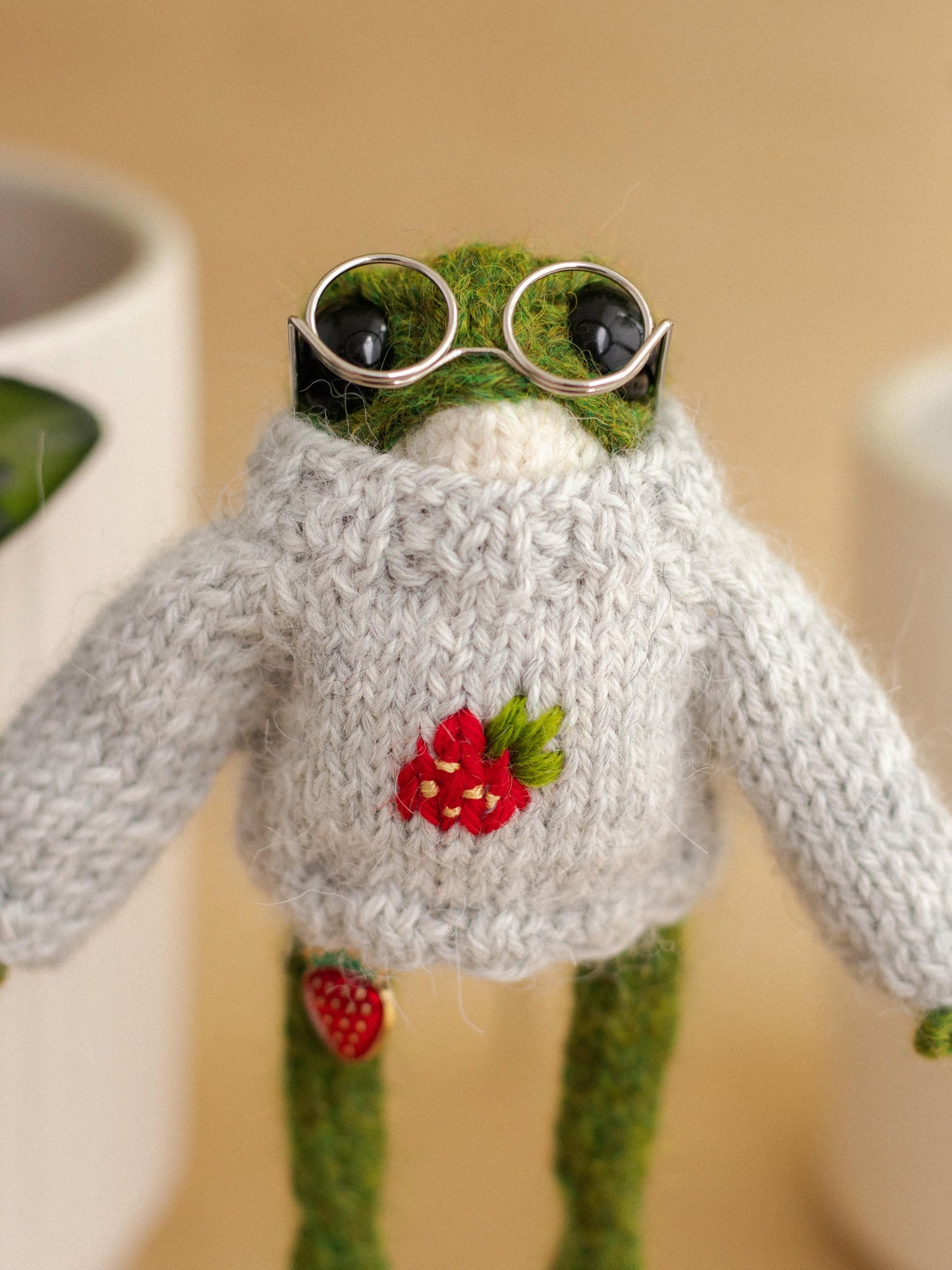 Froggy Tiny Strawberry Sweater