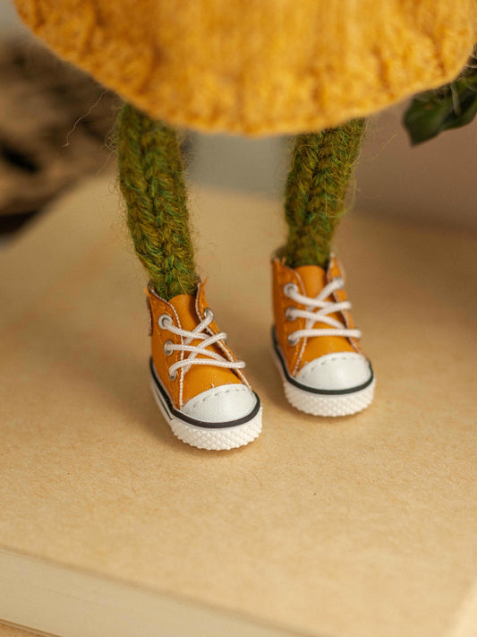 Yellow Sneakers with a Star