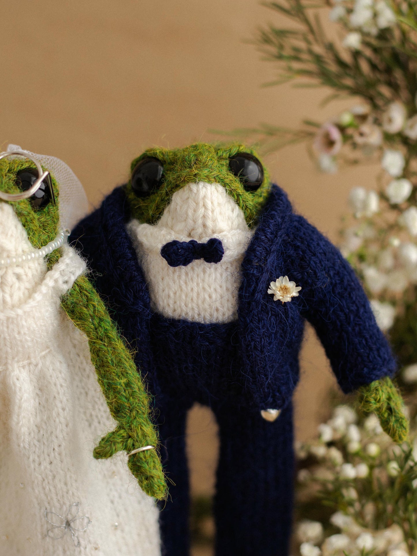 Just Married Frogs