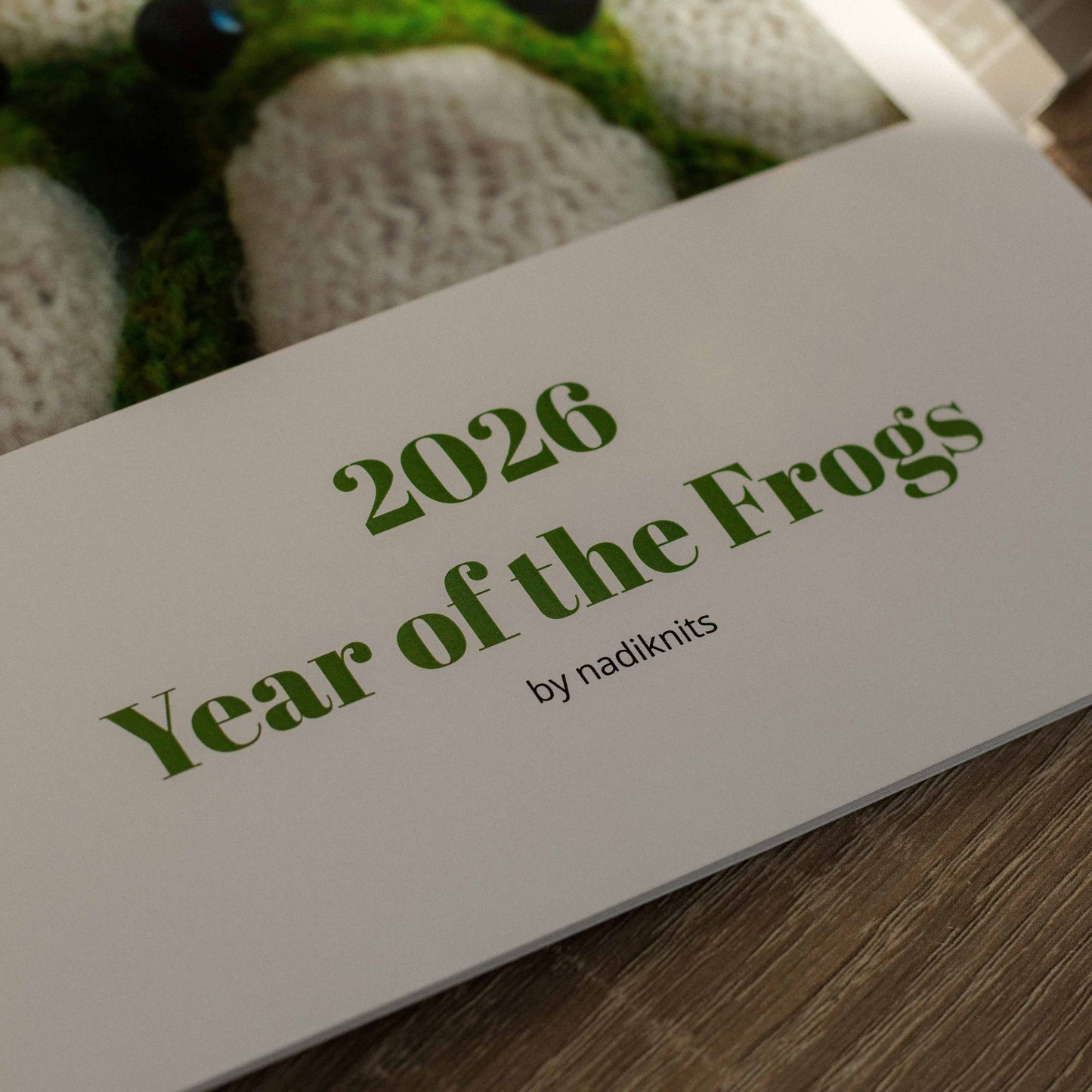 2026 Frog Wall Calendar – A4 Photo Calendar