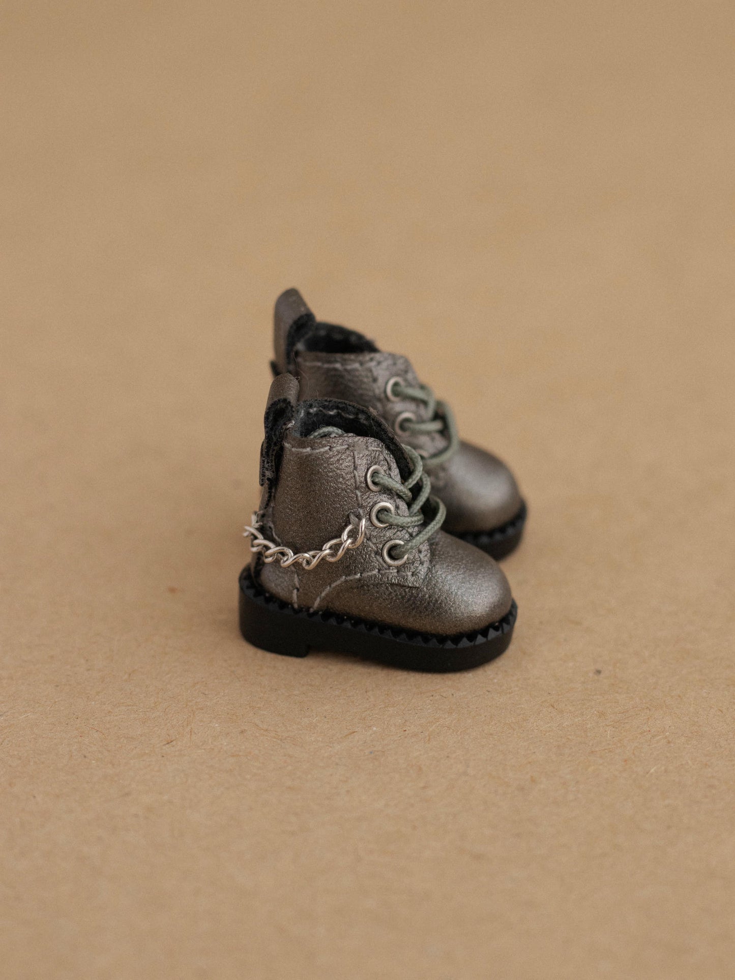 Gray Shoes with Chain