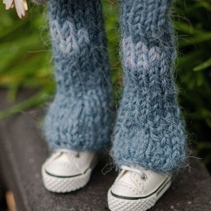 Jeans Knitting Pattern for Knitted Frog (PDF)