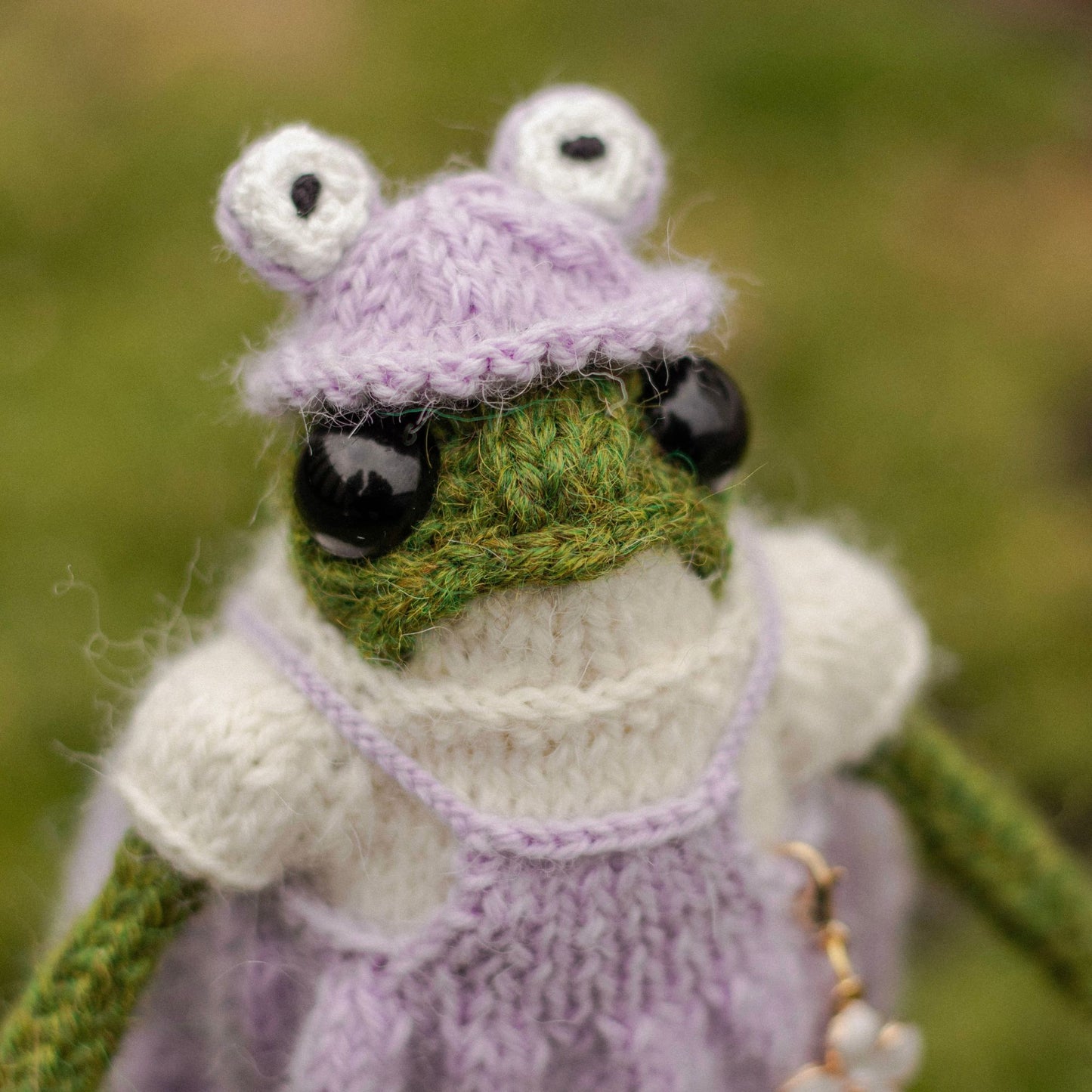 Frog Hat with Eyes Knitting Pattern for Knitted Frog (PDF)
