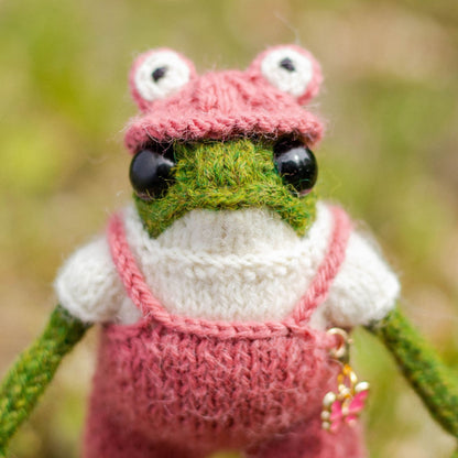 Frog Hat with Eyes Knitting Pattern for Knitted Frog (PDF)