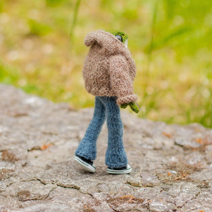 Jeans Knitting Pattern for Knitted Frog (PDF)