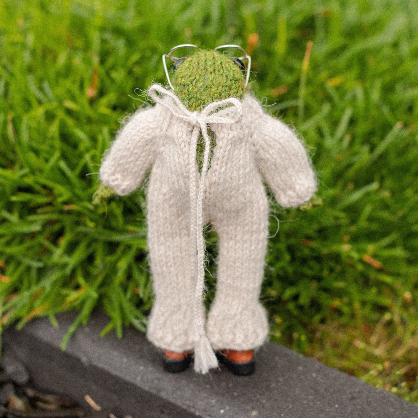 Knitted Frog Pajamas Knitting Pattern (PDF)