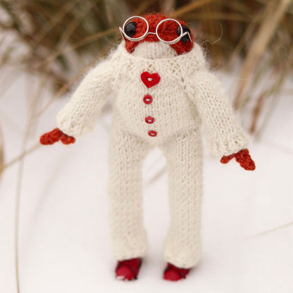 Knitted Frog Pajamas Knitting Pattern (PDF)