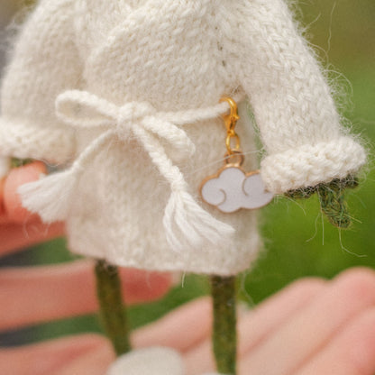 Spa Outfit Knitting Pattern for Knitted Frog (PDF)