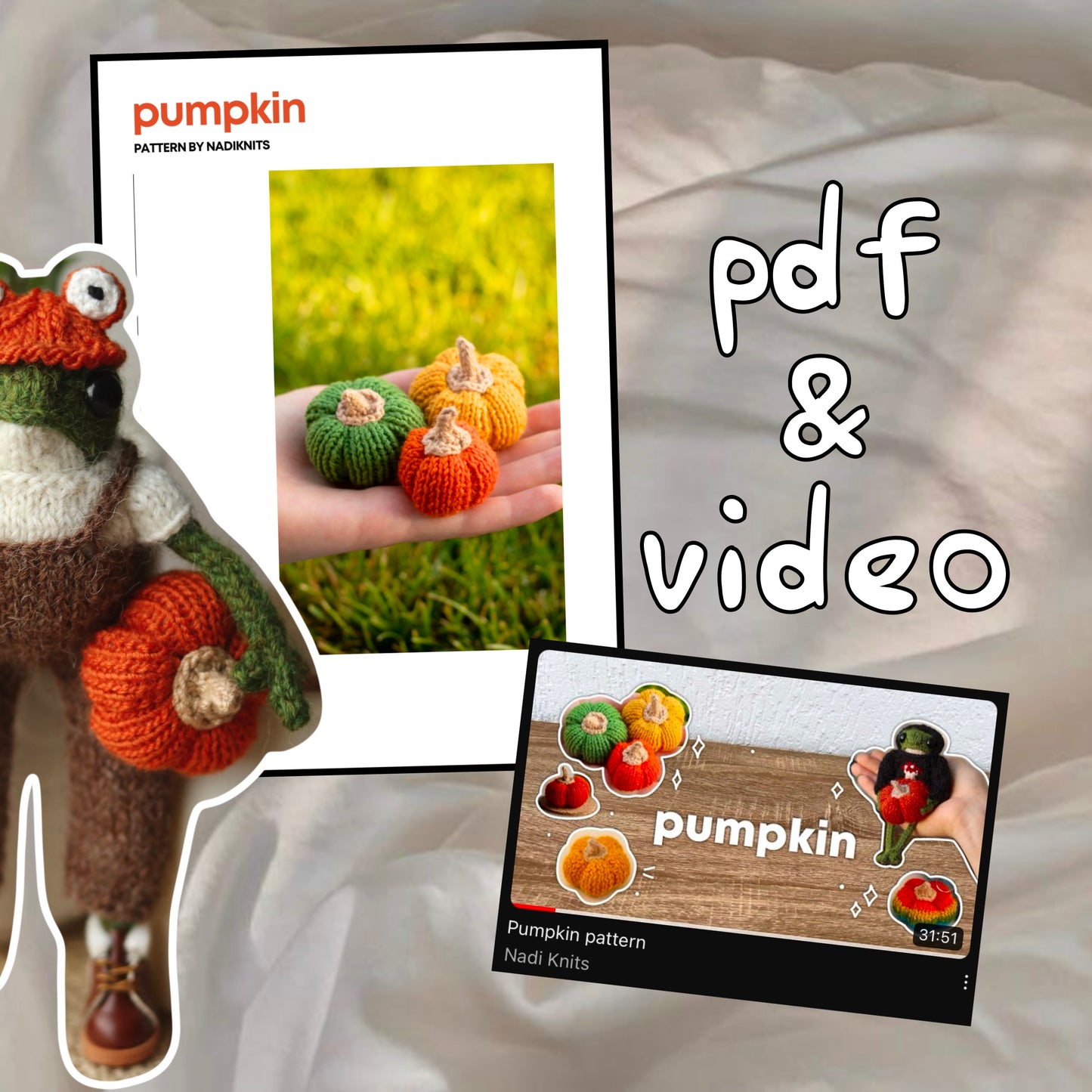Knitting Pumpkin Pattern — Knit Home Decor (PDF)
