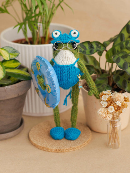 Miss Blue Swimmy Frog