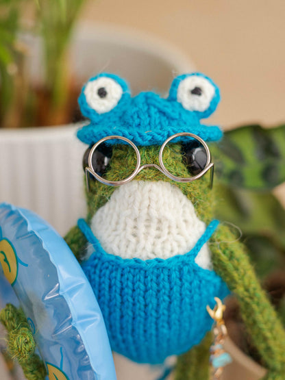 Miss Blue Swimmy Frog