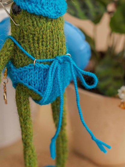 Miss Blue Swimmy Frog