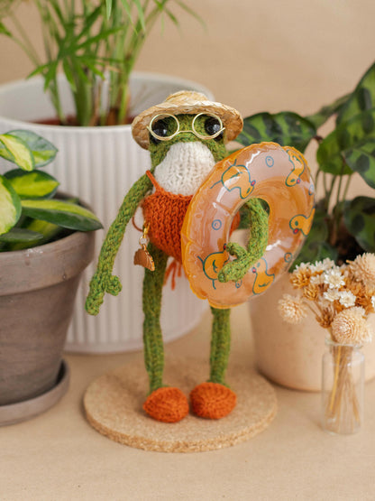 Miss Orange Swimmy Frog