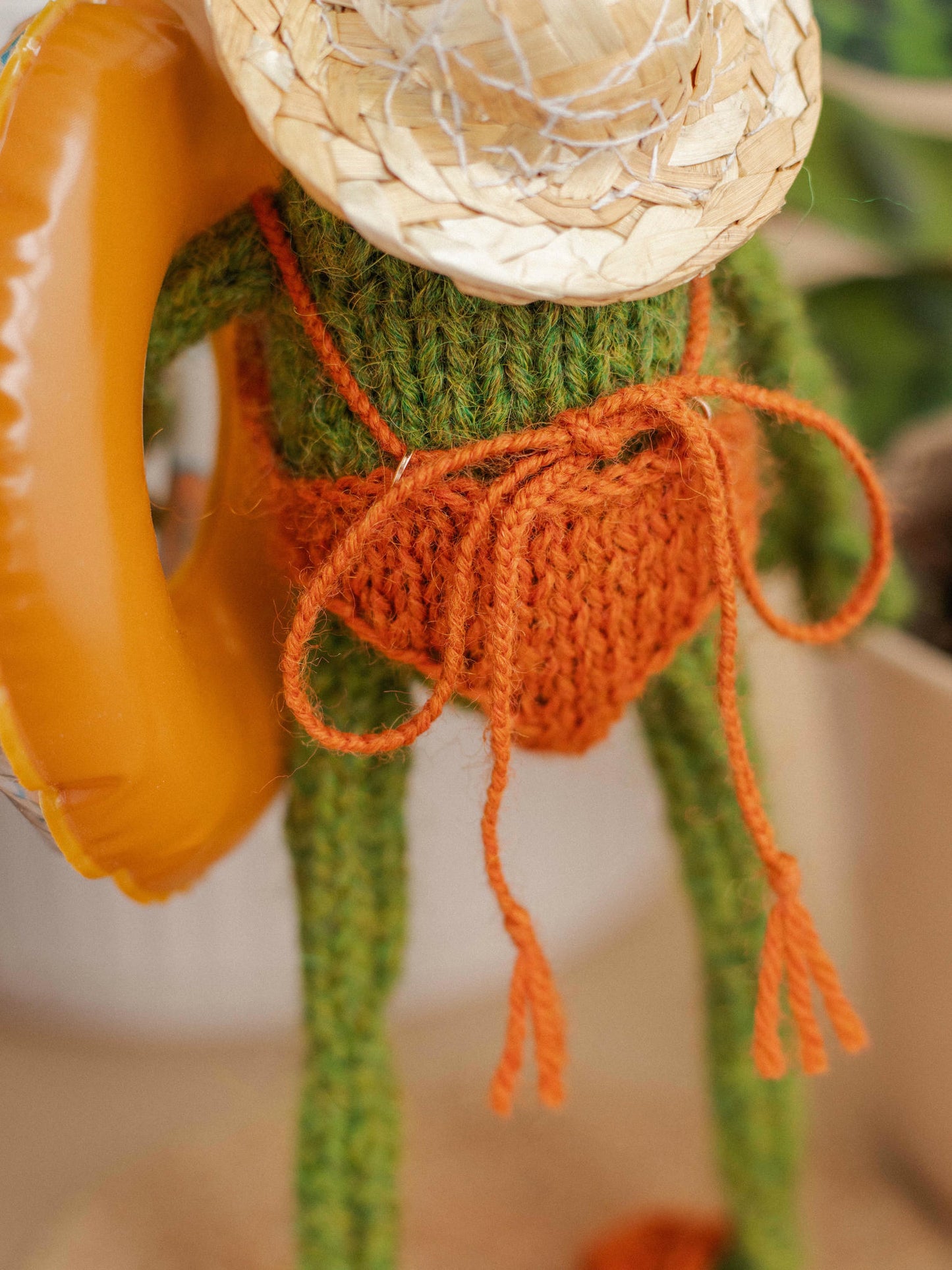 Miss Orange Swimmy Frog