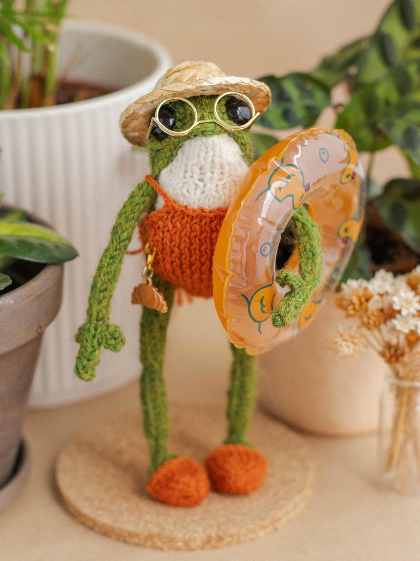 Miss Orange Swimmy Frog