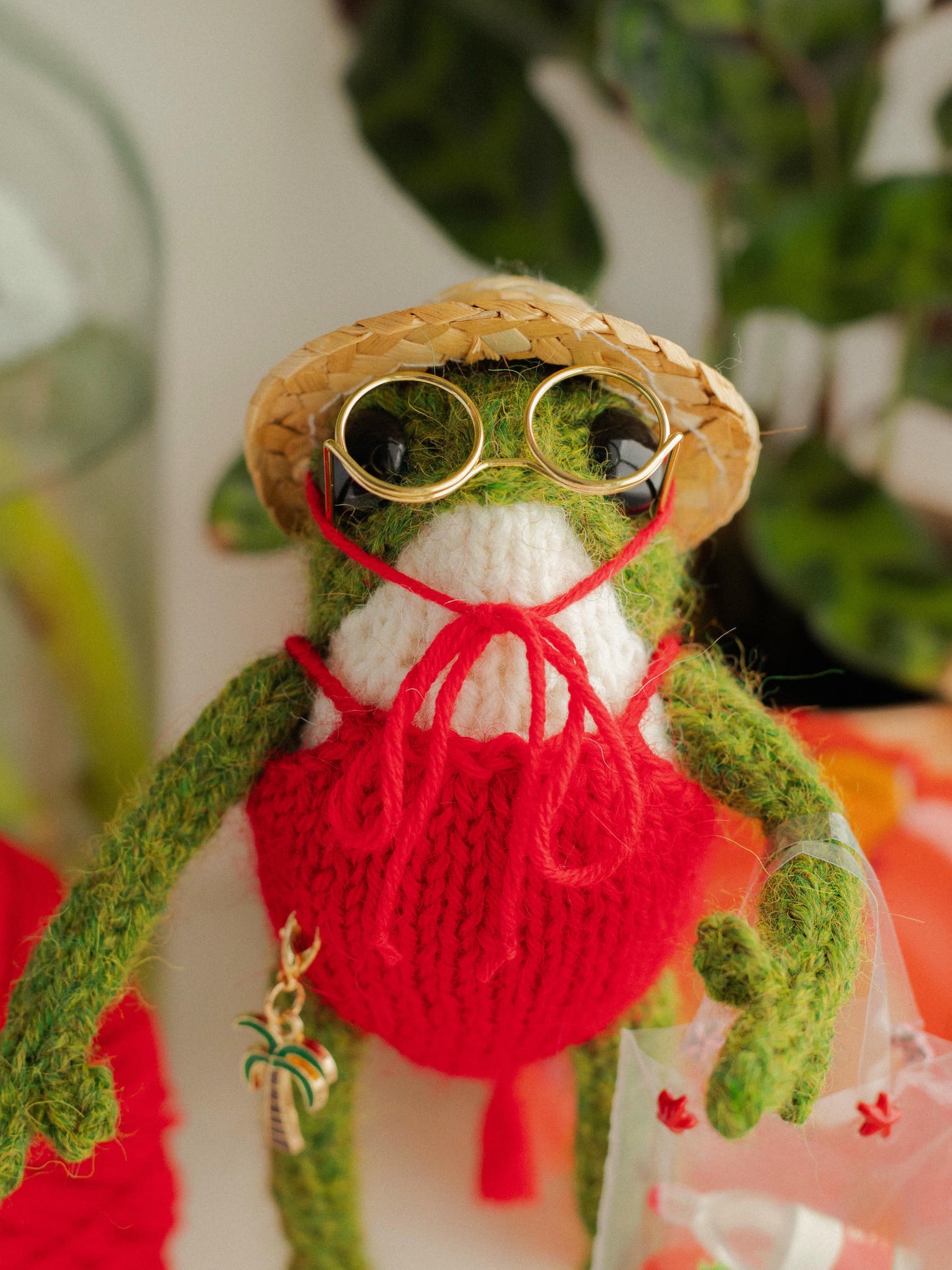 Miss Red Swimmy Frog