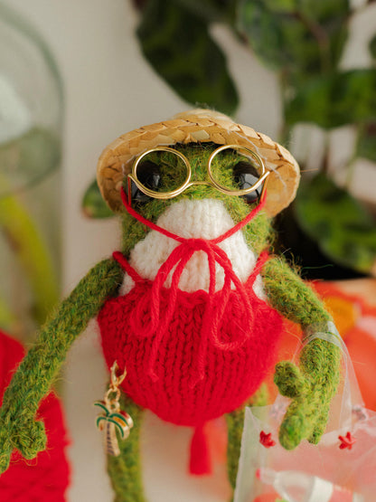 Miss Red Swimmy Frog