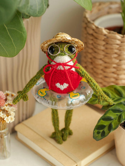 Miss Red Swimmy Frog