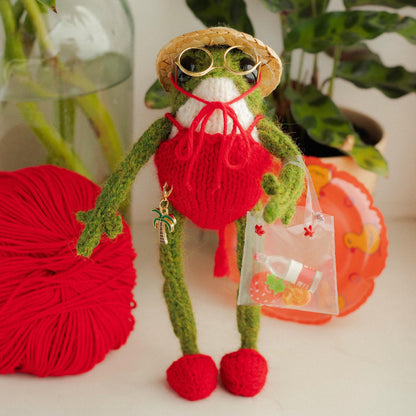 Swimsuit Knitting Pattern for Knitted Frog (PDF)