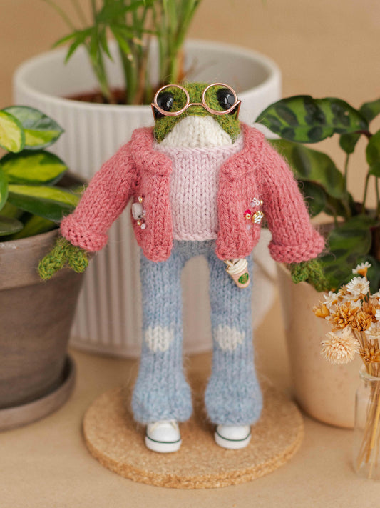 Mr. Pink Retro Frog