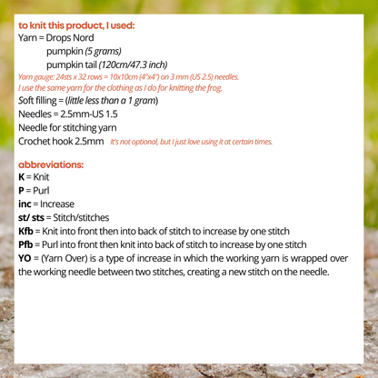 Knitting Pumpkin Pattern — Knit Home Decor (PDF)