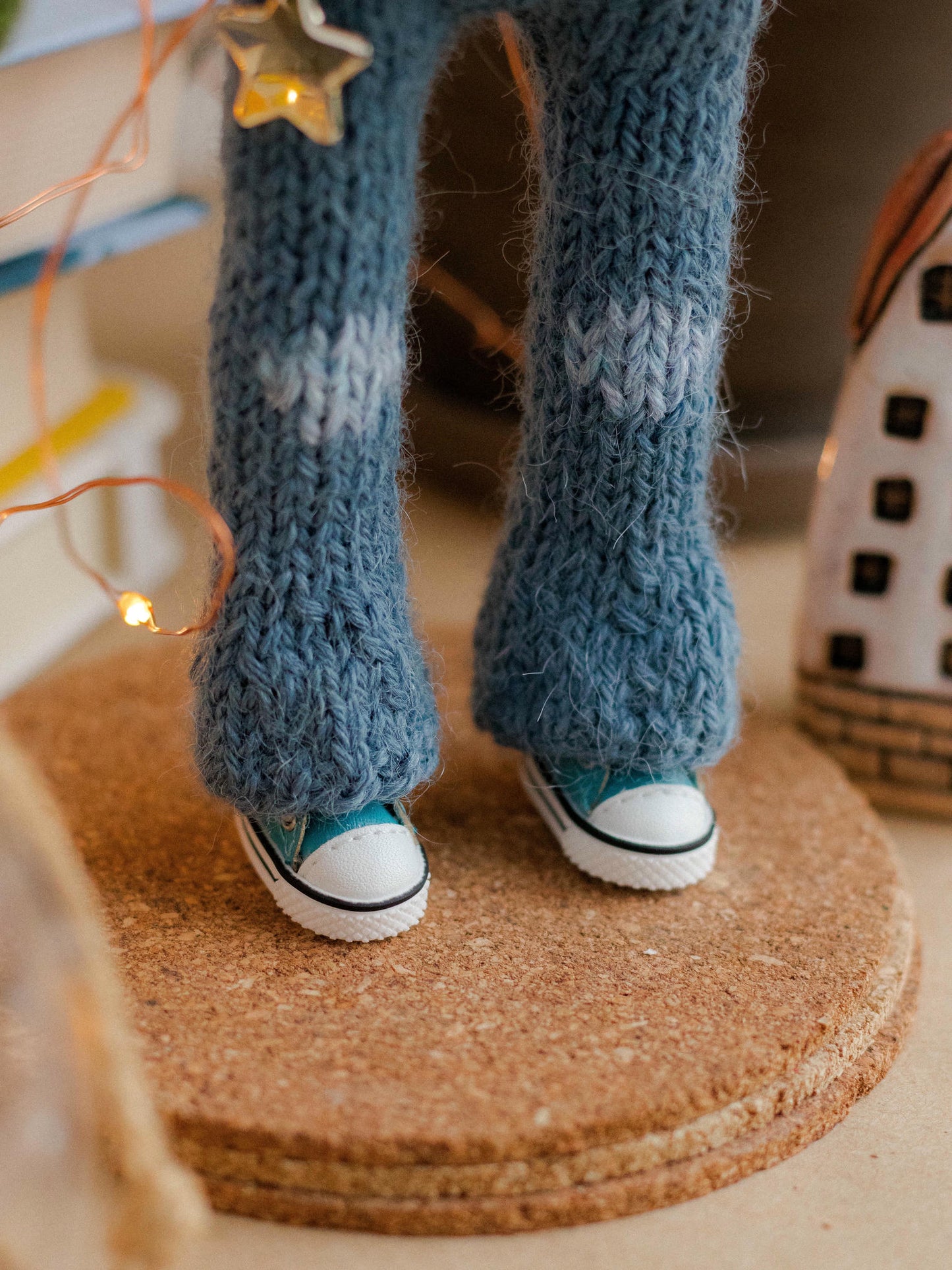 Blue Sneakers with a Star