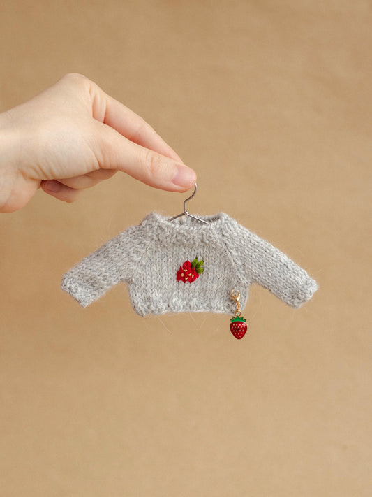 Froggy Tiny Strawberry Sweater